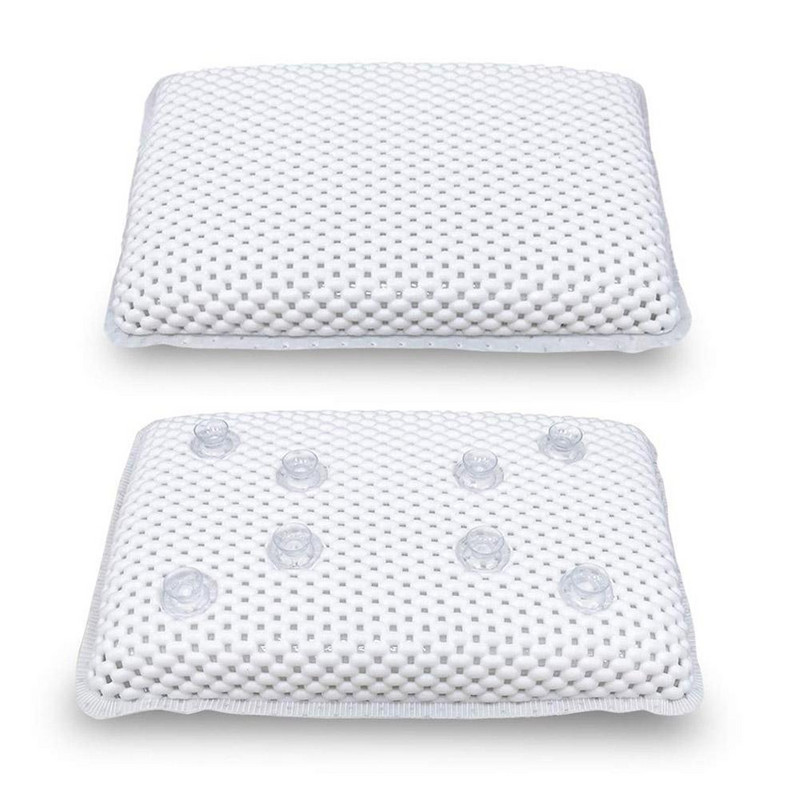 Luksuzni jastuk za kupanje Spužvasti Relax 8 usisni dodaci za kadu Udobna kupaonica Vodootporan Mekani jastuk za vrat Potpora za glavu