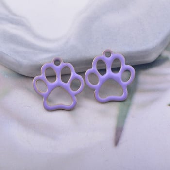 30 τμχ 10*9mm Copper Bear Paw Shape Charms Κρεμαστό κρεμαστό κόσμημα DIY Κατασκευή κοσμημάτων