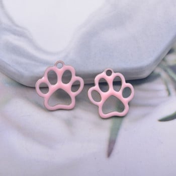 30 τμχ 10*9mm Copper Bear Paw Shape Charms Κρεμαστό κρεμαστό κόσμημα DIY Κατασκευή κοσμημάτων