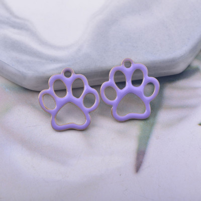 30 komada 10*9 mm bakrenih privjesaka u obliku medvjeđe šape s obje strane emajliranog privjeska Izrada naušnica za nakit DIY