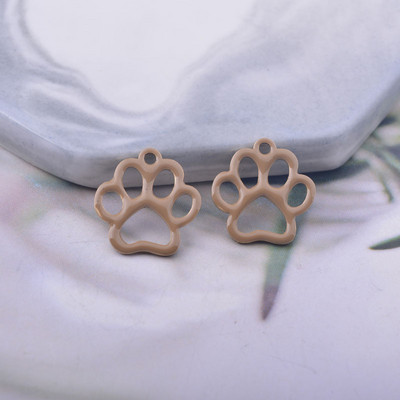 30 komada 10*9 mm bakrenih privjesaka u obliku medvjeđe šape s obje strane emajliranog privjeska Izrada naušnica za nakit DIY