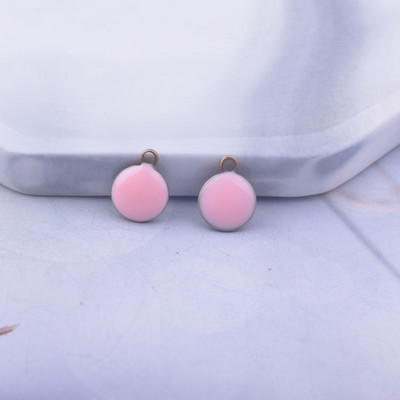 30 komada 7*9 mm prazne bakrene dvostruke emajlirane okrugle privjeske Diy Naušnice Dodaci za nakit