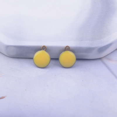 30 komada 7*9 mm prazne bakrene dvostruke emajlirane okrugle privjeske Diy Naušnice Dodaci za nakit