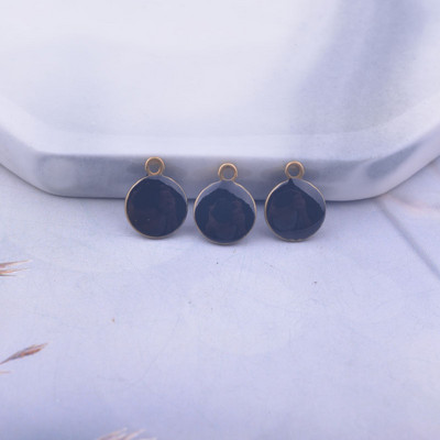 30 komada 7*9 mm prazne bakrene dvostruke emajlirane okrugle privjeske Diy Naušnice Dodaci za nakit