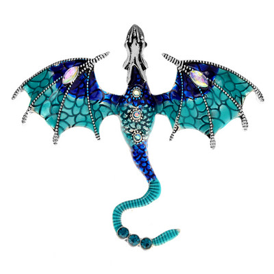 CINDY XIANG Emalja Fly Dragon Brooch Beautiful Legand Animal Pin 3 krāsas pieejamas ziemas rotaslietas augstas kvalitātes Jaunums 2022