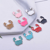 30 komada 12*14 mm bakreni obostrani emajlirani privjesci za rakove za naušnice, ogrlice, emajlirani privjesak