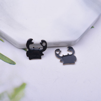 30 komada 12*14 mm bakreni obostrani emajlirani privjesci za rakove za naušnice, ogrlice, emajlirani privjesak