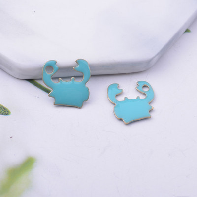 30 komada 12*14 mm bakreni obostrani emajlirani privjesci za rakove za naušnice, ogrlice, emajlirani privjesak