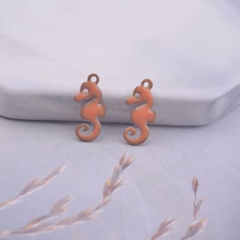 30 τμχ 6*12 χιλιοστά και οι δύο όψεις σμάλτο Fish Tail Charms Χάλκινο σμάλτο κρεμαστό κόσμημα Diy Κατασκευή κοσμημάτων