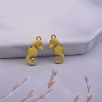 30 τμχ 6*12 χιλιοστά και οι δύο όψεις σμάλτο Fish Tail Charms Χάλκινο σμάλτο κρεμαστό κόσμημα Diy Κατασκευή κοσμημάτων