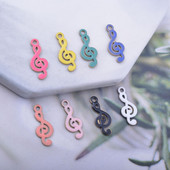 30 komada 16*6 mm bakrenih obostrano emajliranih privjesaka za note