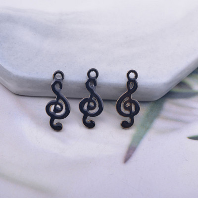 30 komada 16*6 mm bakrenih obostrano emajliranih privjesaka za note