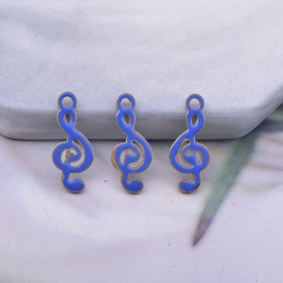 30 komada 16*6 mm bakrenih obostrano emajliranih privjesaka za note