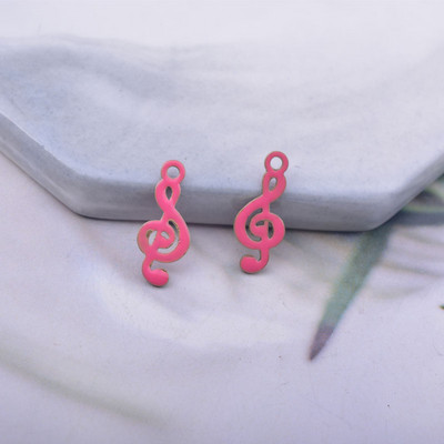 30 komada 16*6 mm bakrenih obostrano emajliranih privjesaka za note