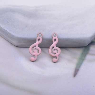 30 komada 16*6 mm bakrenih obostrano emajliranih privjesaka za note