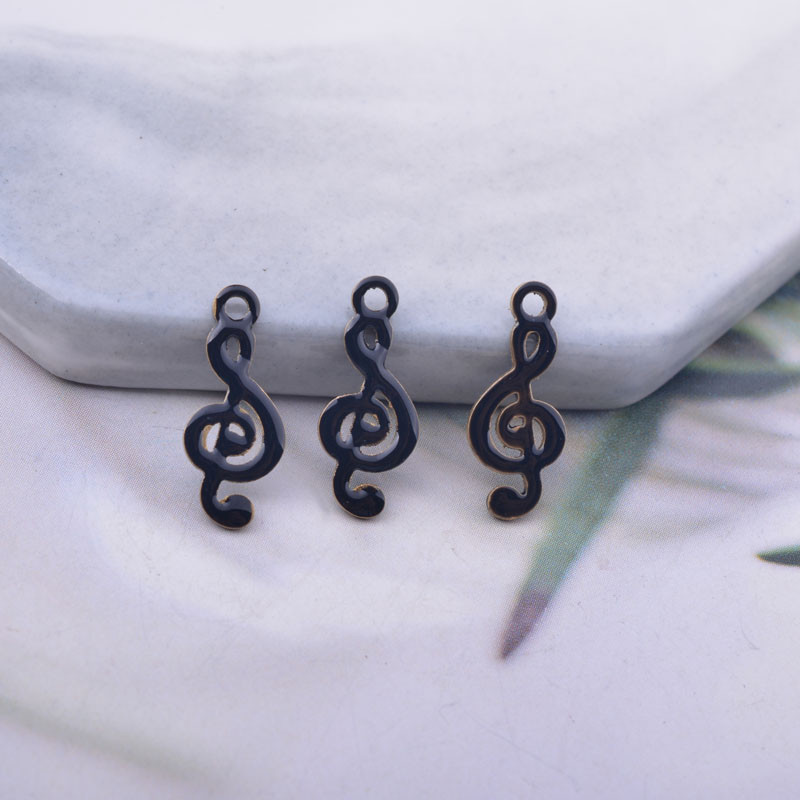 30 komada 16*6 mm bakrenih obostrano emajliranih privjesaka za note