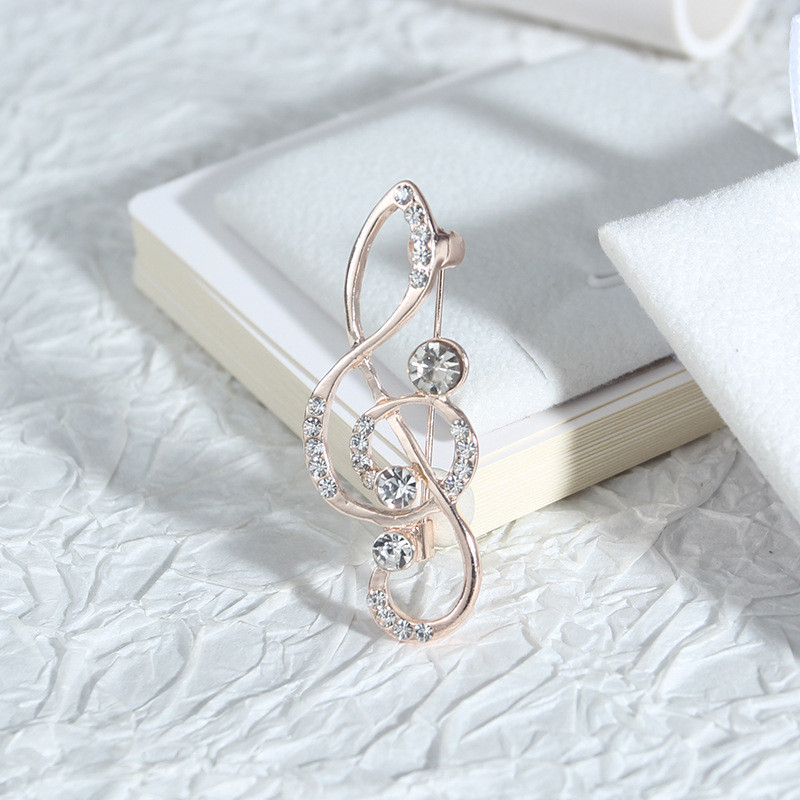 Personalizirani broš Note Ženski manjinski dizajn Senior Sense Anti Tanishing Odijelo Kaput Dodaci Ovratnik Igla Gumb Odjeća