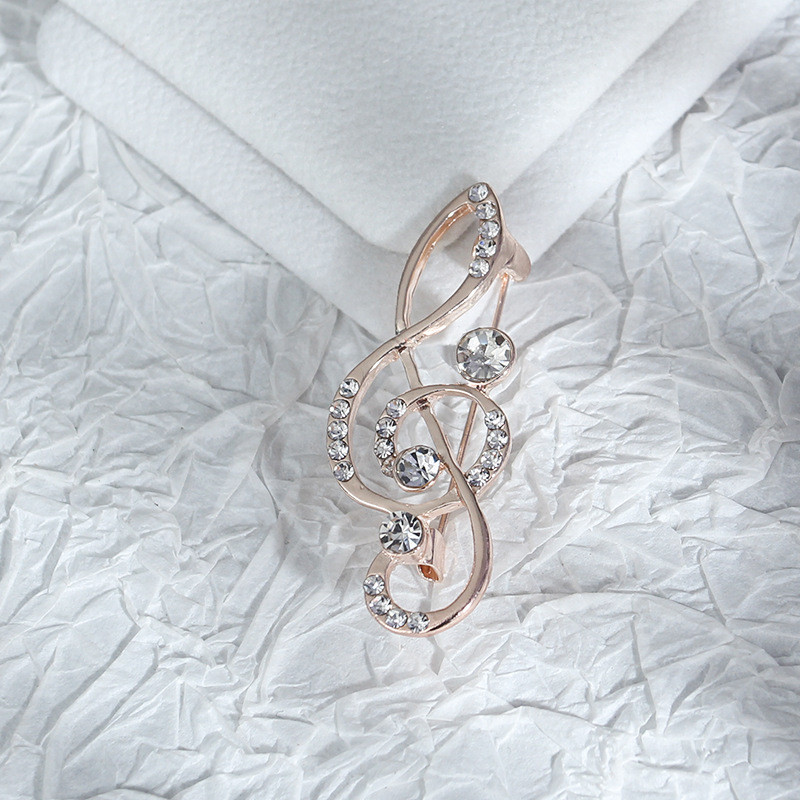 Personalizirani broš Note Ženski manjinski dizajn Senior Sense Anti Tanishing Odijelo Kaput Dodaci Ovratnik Igla Gumb Odjeća