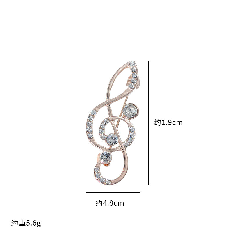 Personalizirani broš Note Ženski manjinski dizajn Senior Sense Anti Tanishing Odijelo Kaput Dodaci Ovratnik Igla Gumb Odjeća