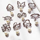 Srebrna boja za sprječavanje provirivanja, biserni broševi za žene, modni slatki cvijet, leptir, ovratnik za grudi, nakit na veliko