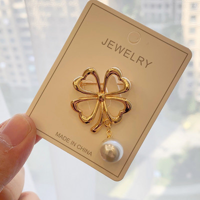 Srebrna boja za sprječavanje provirivanja, biserni broševi za žene, modni slatki cvijet, leptir, ovratnik za grudi, nakit na veliko