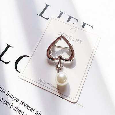 Srebrna boja za sprječavanje provirivanja, biserni broševi za žene, modni slatki cvijet, leptir, ovratnik za grudi, nakit na veliko