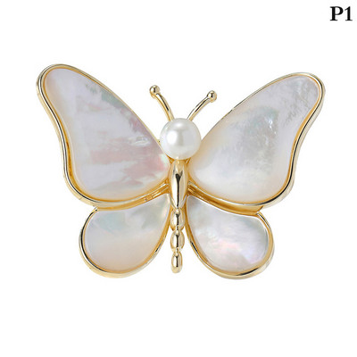 1Gb Tauriņš Piespraudes Sievietēm Šarms Pērļu Zelta Krāsa Piespraudes Ballīte Kāzu Dāvanas Apģērbi Aksesuāri Rotaslietas Dāvana