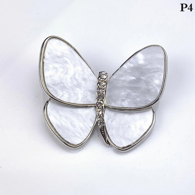 1Gb Tauriņš Piespraudes Sievietēm Šarms Pērļu Zelta Krāsa Piespraudes Ballīte Kāzu Dāvanas Apģērbi Aksesuāri Rotaslietas Dāvana