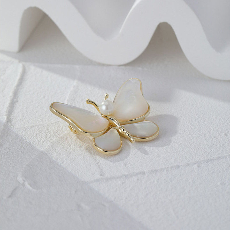 1Gb Tauriņš Piespraudes Sievietēm Šarms Pērļu Zelta Krāsa Piespraudes Ballīte Kāzu Dāvanas Apģērbi Aksesuāri Rotaslietas Dāvana