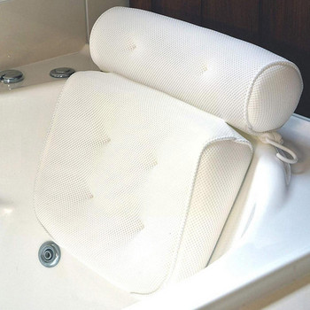 Τρισδιάστατο μαξιλάρι μπανιέρας διχτυωτό μαξιλάρι μπάνιου Μαξιλάρι σπα για υδρομασάζ Μπανιέρα με 6 βεντούζες Us Stock M7y6
