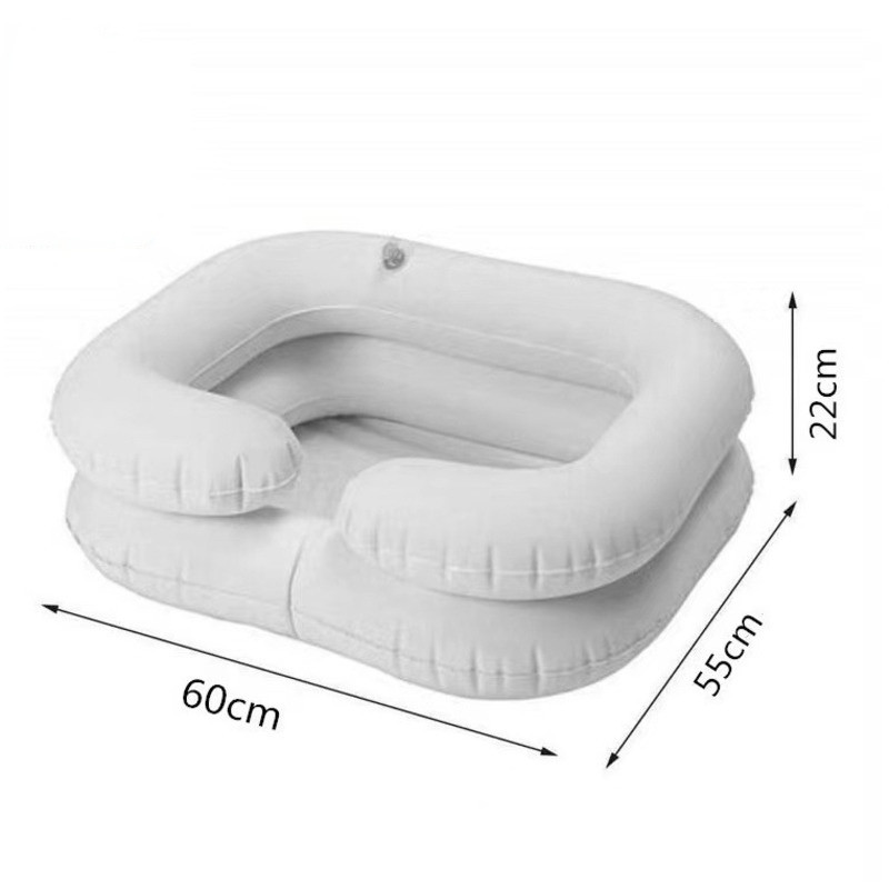 PVC umivaonik za šampon na napuhavanje pacijenti trudnice, starije osobe peru svoja lica i stopala umivaonik krevet njega visokokvalitetni medicinski