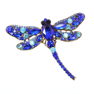 CINDY XIANG Crystal Vintage Dragonfly Broševi za žene Veliki insekti Broš Igla Modni dodaci za kaput Slatki nakit