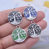 12tk/partii 20*24mm sulam elupuu Charm Ehted Findings Emailed Peadant