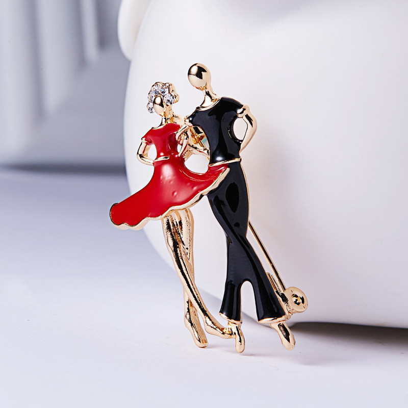 RINHOO Moda Sportska Gimnastika Vrtlanje Djevojke Vrpca Ples Broš Igla Zlatna boja Emajl Broševi Dama Ženska Odjeća Nakit