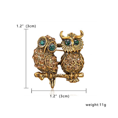 RINHOO Životinja Broš Dekoracija Odjevni predmet Koržaž Rhinestones Sova Mačka Morski konjić Plivanje Hipokampus Žene Muškarci Nakit Broševi Igle