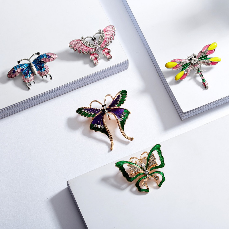 Rinhoo Novi broševi od emajla Šarmantna šarena igla u obliku ptice u obliku životinje za žene, dječji šal, odijelo, igle za revere, privjesak, nakit