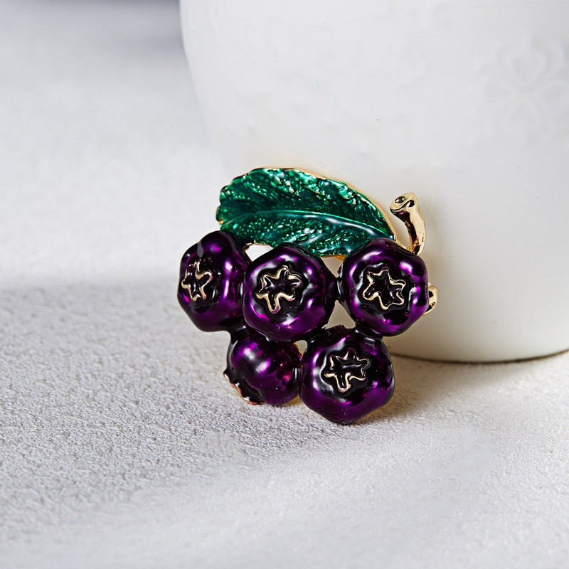 RINHOO Fashion Plants Fruit Green Lemon Angel Wing Crystal Rhinestones Broš Pin za Ženski kostim Božićni vintage nakit