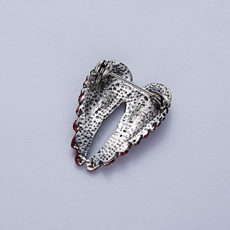 RINHOO Fashion Plants Fruit Green Lemon Angel Wing Crystal Rhinestones Broš Pin za Ženski kostim Božićni vintage nakit