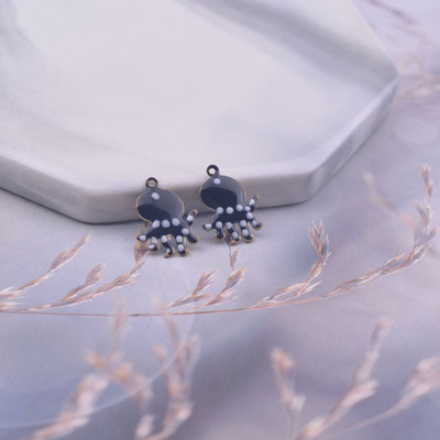 30 komada 11*14 mm dvostruke emajlirane hobotnice privjesak Životinjski privjesak Diy dodaci za nakit