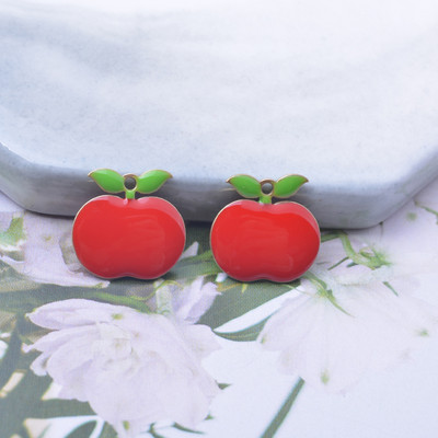 30 komada bakar hrana voće jabuka privjesci obostrano emajlirani mali privjesak ogrlica narukvica dodaci DIY nakit izrada naušnica
