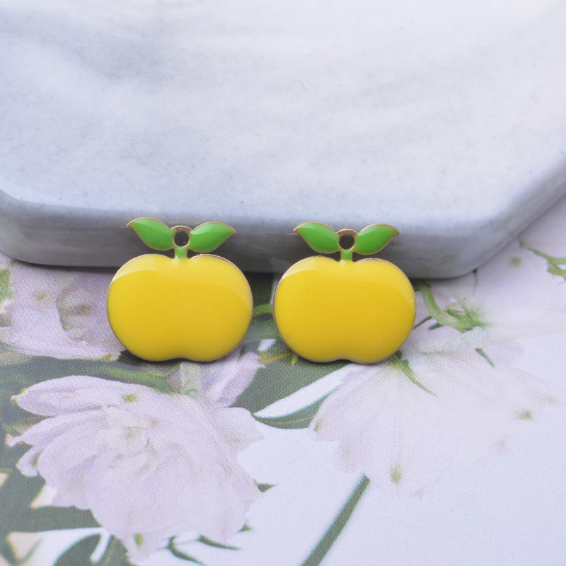 30 komada bakar hrana voće jabuka privjesci obostrano emajlirani mali privjesak ogrlica narukvica dodaci DIY nakit izrada naušnica