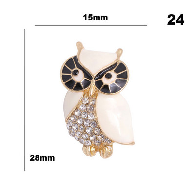 Rhinestone piespraudes Pūce Dzīvnieku saktas Sievietēm Vīriešu Apģērbi Šalle Sprādze Apkakle Rotaslietas Piespraudes Ballīšu Aksesuāri Piespraude