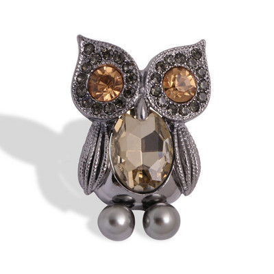 Rhinestone piespraudes Pūce Dzīvnieku saktas Sievietēm Vīriešu Apģērbi Šalle Sprādze Apkakle Rotaslietas Piespraudes Ballīšu Aksesuāri Piespraude