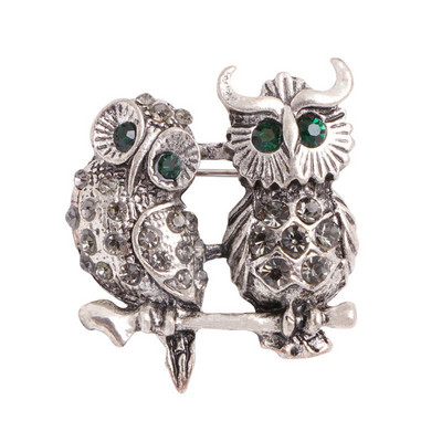 Rhinestone piespraudes Pūce Dzīvnieku saktas Sievietēm Vīriešu Apģērbi Šalle Sprādze Apkakle Rotaslietas Piespraudes Ballīšu Aksesuāri Piespraude