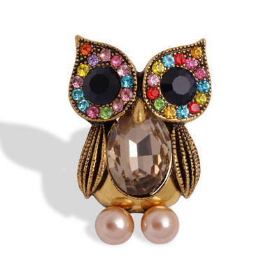 Rhinestone piespraudes Pūce Dzīvnieku saktas Sievietēm Vīriešu Apģērbi Šalle Sprādze Apkakle Rotaslietas Piespraudes Ballīšu Aksesuāri Piespraude