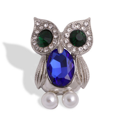 Rhinestone piespraudes Pūce Dzīvnieku saktas Sievietēm Vīriešu Apģērbi Šalle Sprādze Apkakle Rotaslietas Piespraudes Ballīšu Aksesuāri Piespraude