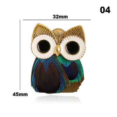 Rhinestone piespraudes Pūce Dzīvnieku saktas Sievietēm Vīriešu Apģērbi Šalle Sprādze Apkakle Rotaslietas Piespraudes Ballīšu Aksesuāri Piespraude