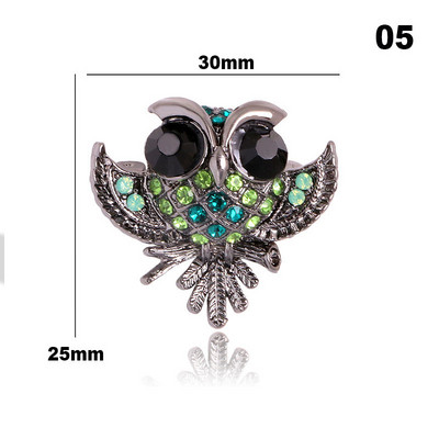 Rhinestone piespraudes Pūce Dzīvnieku saktas Sievietēm Vīriešu Apģērbi Šalle Sprādze Apkakle Rotaslietas Piespraudes Ballīšu Aksesuāri Piespraude