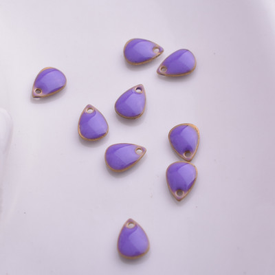 30 komada 5*7 mm bakreno emajlirani mini privjesak u obliku kapi vode s obje strane emajlirani mali privjesak u obliku suze