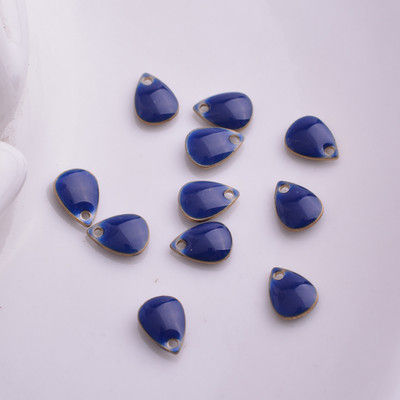 30 komada 5*7 mm bakreno emajlirani mini privjesak u obliku kapi vode s obje strane emajlirani mali privjesak u obliku suze